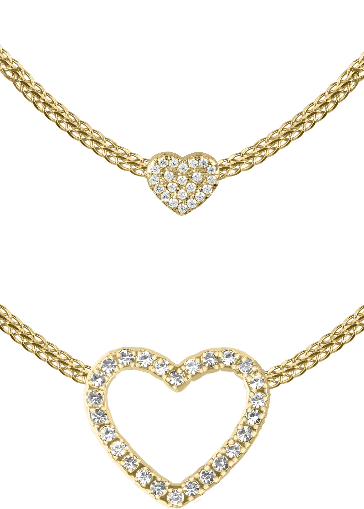 Jacques Lemans Kette Sterlingsilber vergoldet mit Zirkonia