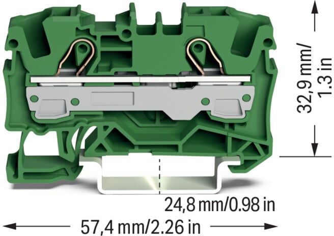 WAGO Bornier de dérivation 2 conducteurs 2006-1201/000-001 compatible Ex e II (2006-1201/000-001)