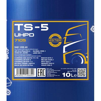SCT - MANNOL Motoröl Mannol TS-5 UHPD 10W-40 [10L] MN7105-10