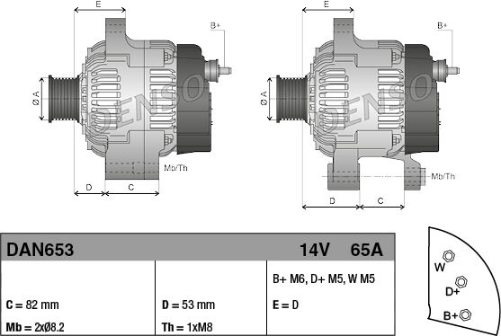 Denso Generator Dan653