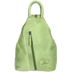 The Skandinavian Brand Damen Leder Rucksack - Green