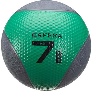 Trendy-Sport Medizinball Esfera, 7 kg, Ø 29 cm, grün/schwarz, mit Gummioberfläche