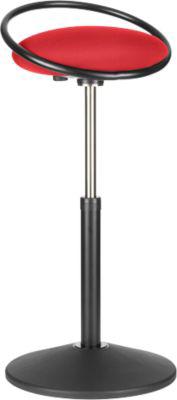 Stehhocker ROVO SOLO mit Ring, 3D-Gestrick, schwarz/rot
