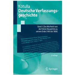 Deutsche Verfassungsgeschichte, Fachbücher von Michael Kotulla