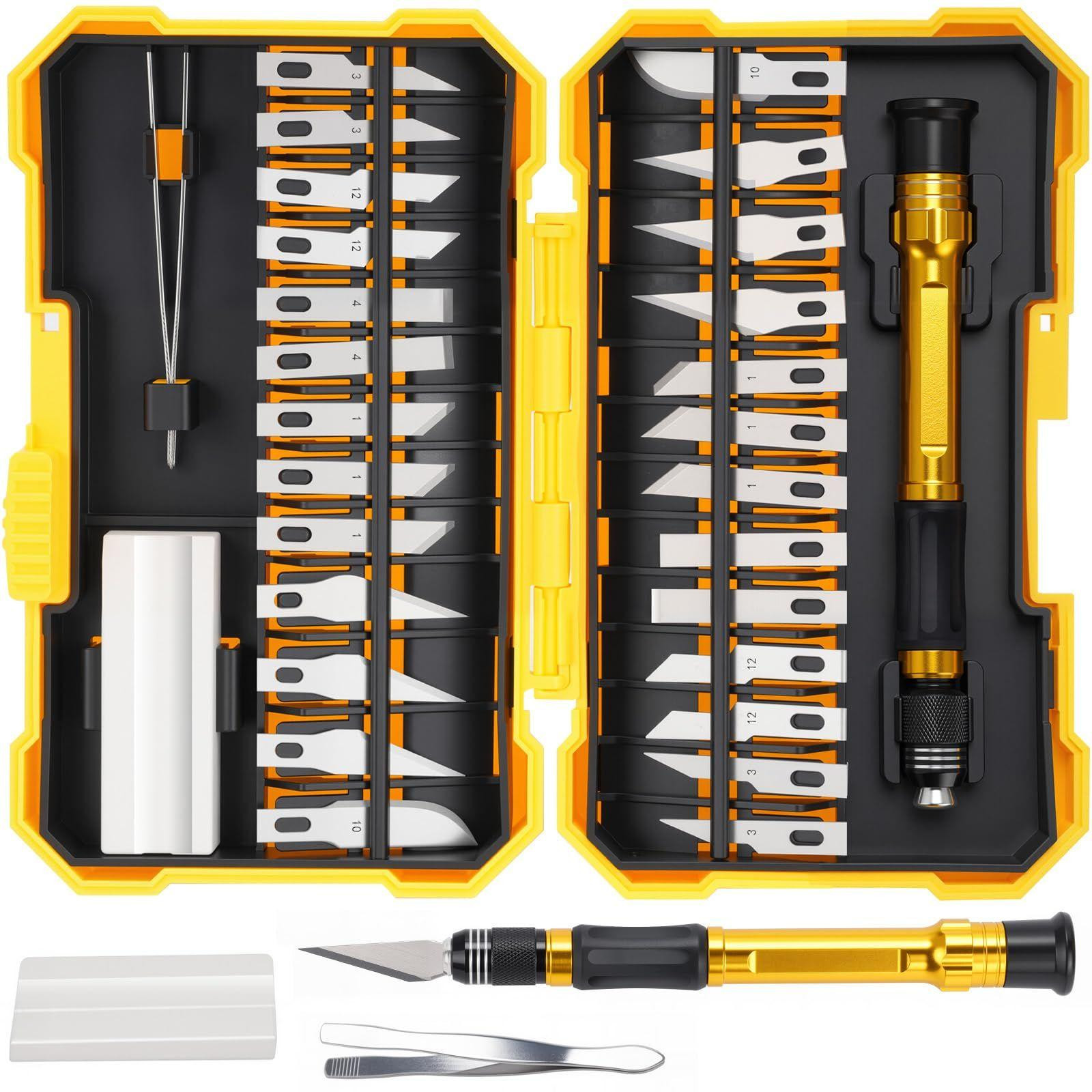 Selius 29-delige scalpelset voor hout, leer en modelbouw