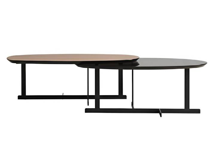 JVmoebel Couchtisch Couchtisch Modern Braun Designer-Couchtisch Minimalismus Stoff Holz