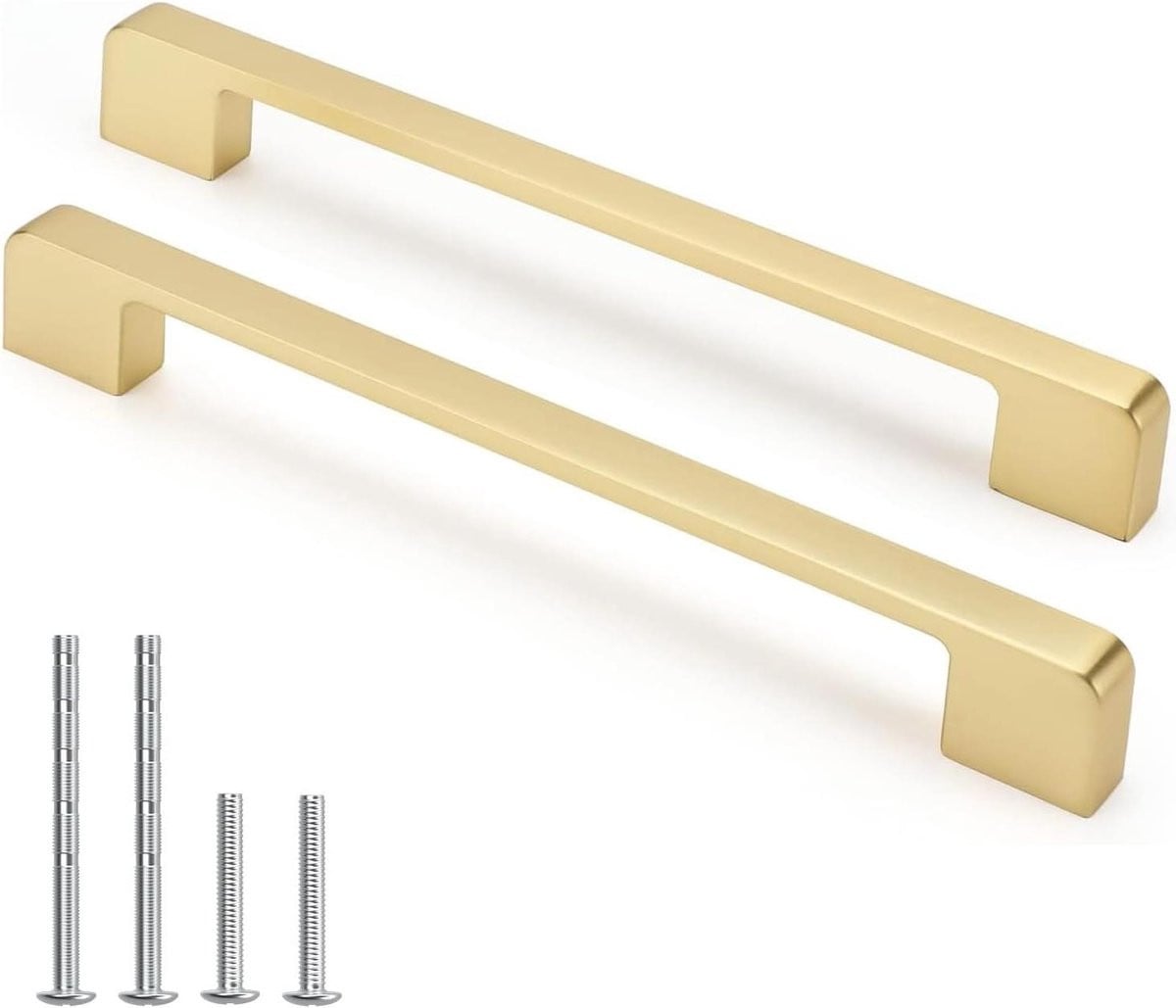 Gouden Kastgrepen - Lade Trekkers - Geborsteld Messing - 192 mm - Goud