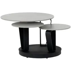 Carmen URICA Couchtisch Ø 70 cm – Grau