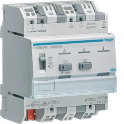 Hager KNX Universal-Dimmaktor 2-fach, 2x300W, ESL/LED, kombinierbar