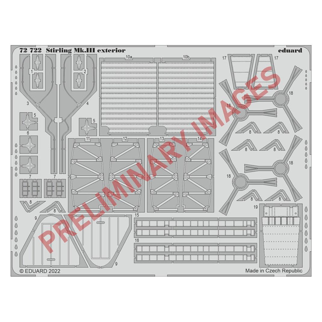 Eduard Stirling Mk.III exterior (72722)