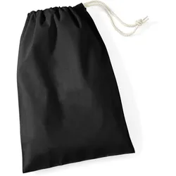 Westford Mill Baumwoll Utensilien Beutel Sportbeutel W115 black S (25 x 30 cm)