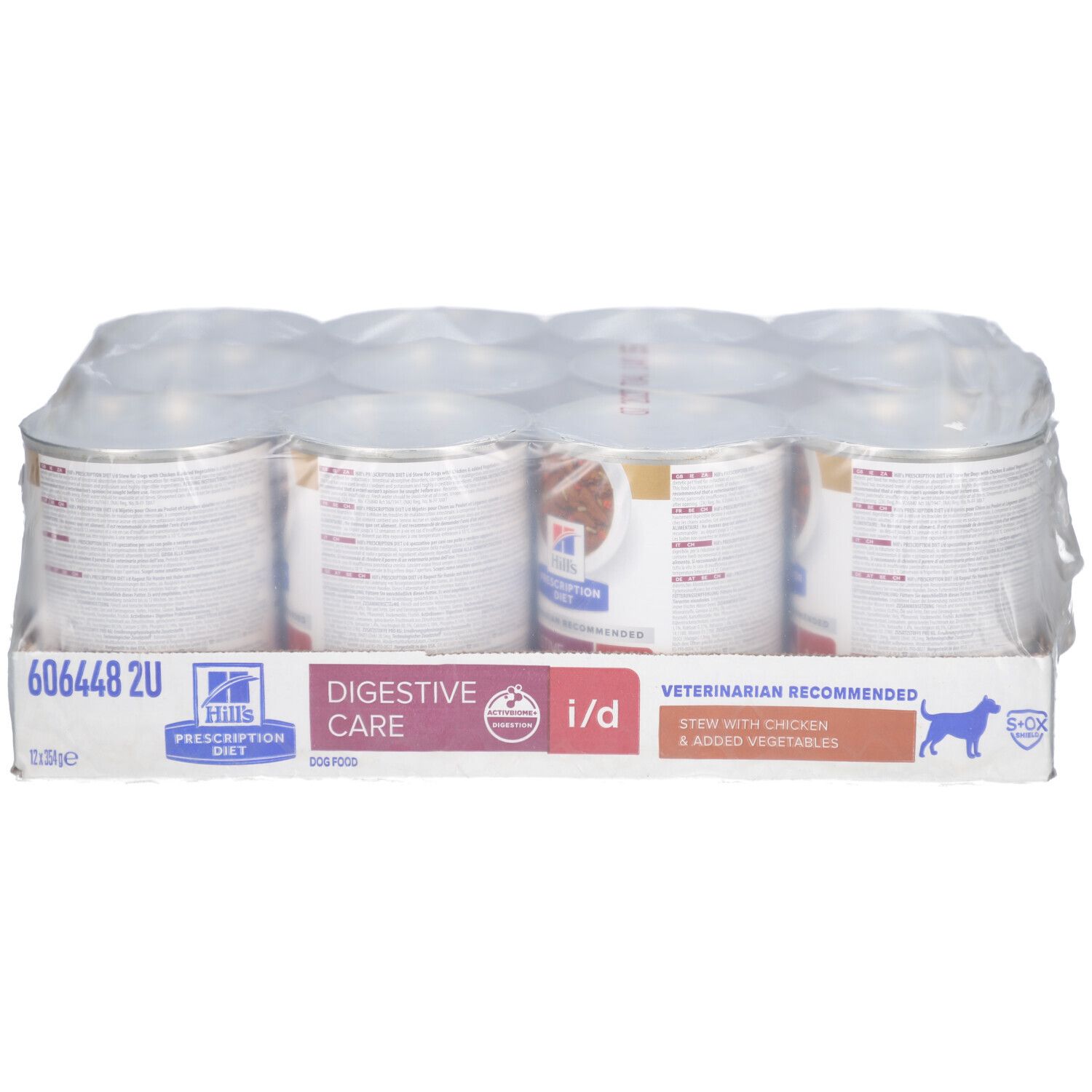 Hill's Prescription Diet I/D Canine Digestive Support Chicken & Veg 12x354 g Futter
