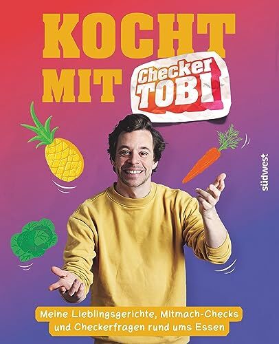 Tobias Krell - Kocht mit Checker Tobi - Meine Lieblingsgerichte, Mitmach-Checks und Checker-Fragen rund ums Essen - Preis vom 09.10.2026 07:28:09 h