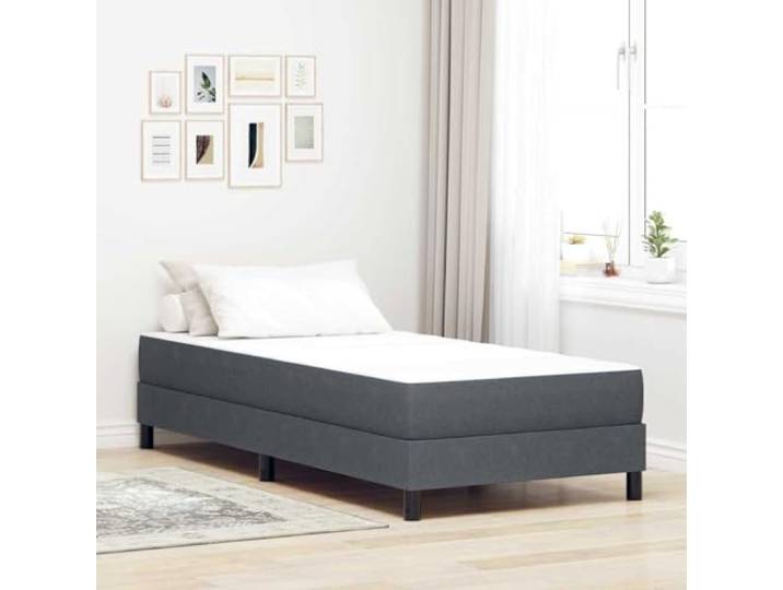 RJPLMFV Matratze, Stoff, Grau, 100 x 200 cm Taschenfedern, atmungsaktives Polyester, fest und langlebig, pflegeleicht