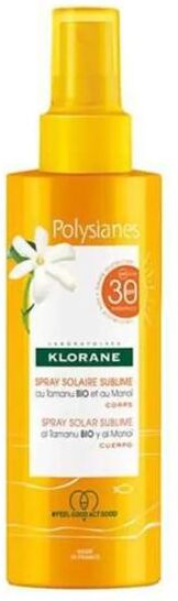 Klorane Polysianes Spray Solare Sublime SPF 30 Protezione Corpo 200 ml