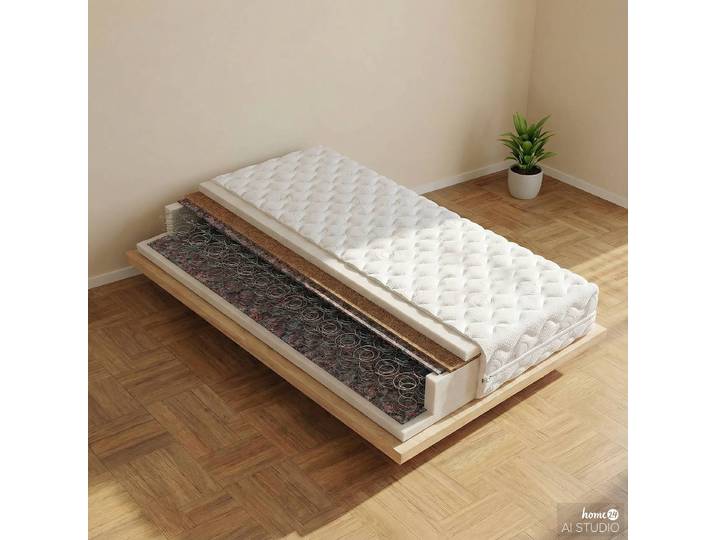 Bonellfederkernmatratze Margo 80 x 200cm Kern: Bonellfederkern Bezug: Doppeltuch Weiß