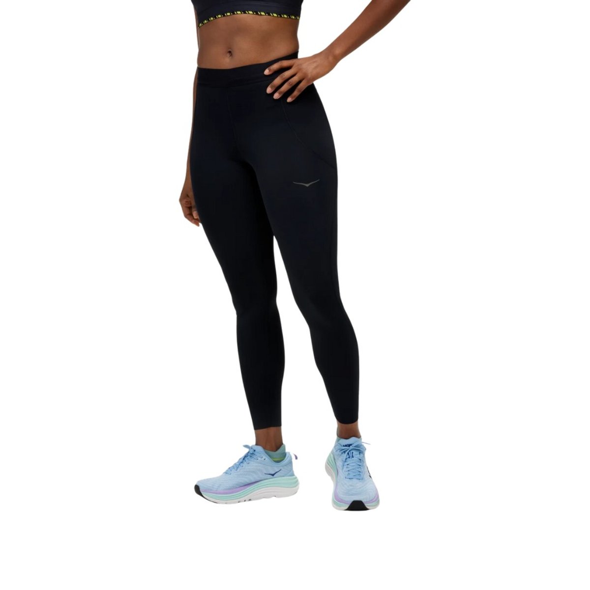 Collant Hoka Novafly Run neri da donna, Taglia S Donna