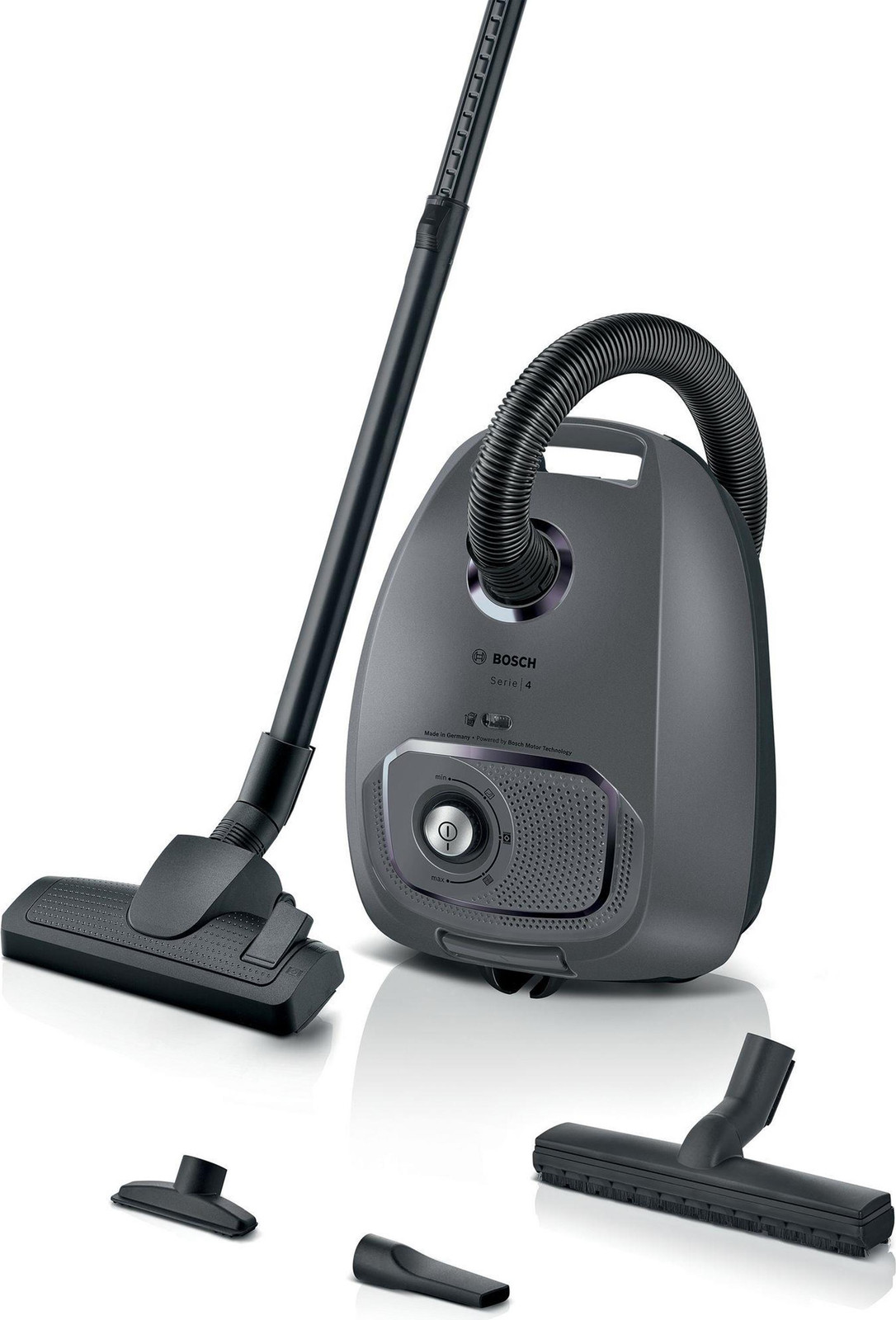 Bosch Bgl41Gr3H Gl41 Bagless Stofzuiger - Grijs - Met HEPA-filter