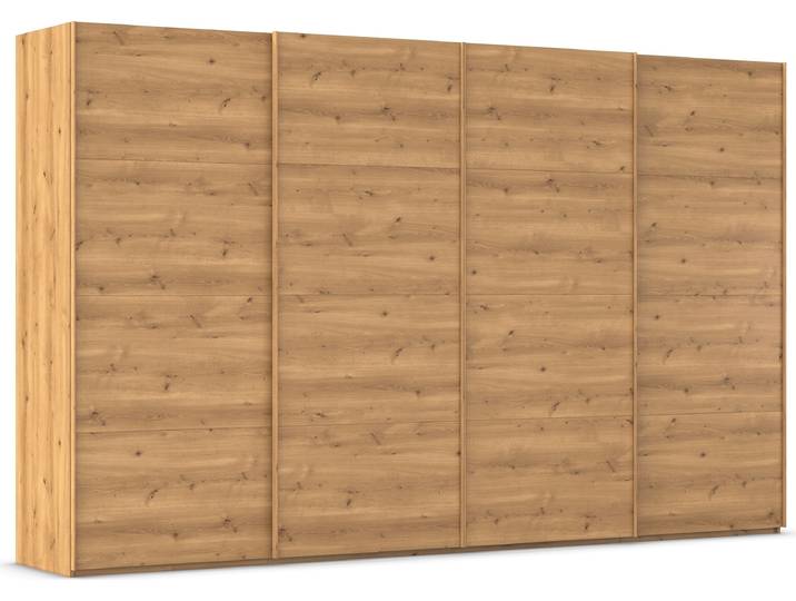 Schwebetürenschrank, Braun, 360x223x68 cm, Holzwerkstoff, 4 Türen, Modern, Rauch