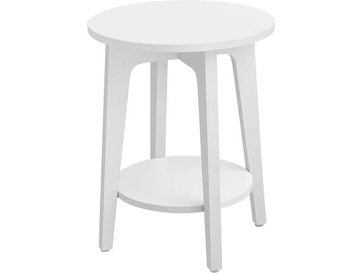 Beistelltisch moderner Stil mit Ablage Weiss