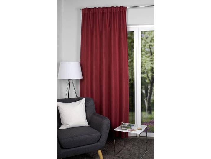 Rideau à ruflette John 135 x 245cm Mauve/Mauve