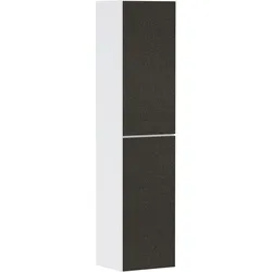 hansgrohe Xevolos E Hochschrank, Türanschlag links, 400x360x1760mm, 54218660, Farbe: Korpus Mattweiß, Front Textil Dunkelgrau