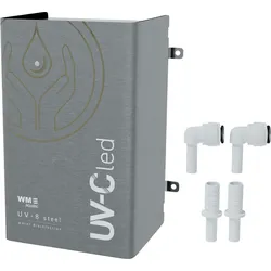 WM Aquatec UV-8 steel vollautomatische Wasserdesinfektionseinheit Basiseinheit inkl  Meldeeinheit /  Funktions- / Spannungsüberwachung / Edelstahlabdeckung