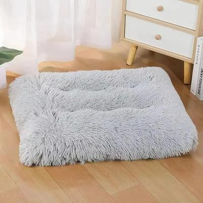 Pet Hub Plush Washable Large Dog Bed: Anti Anxiety, Warm Cushion Mat 1 80x60cm