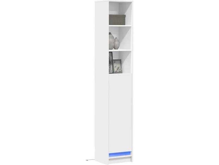 vidaXL LED-Sideboard Blanc 36x32\,5x200 cm Matériau dérivé du bois
