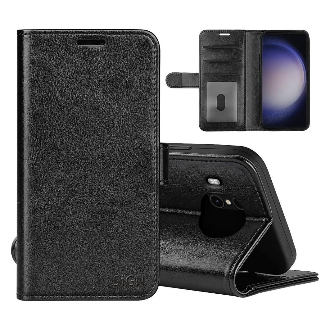 SIGN Wallet case Black (Samsung Galaxy S24) (SN-PFS24)