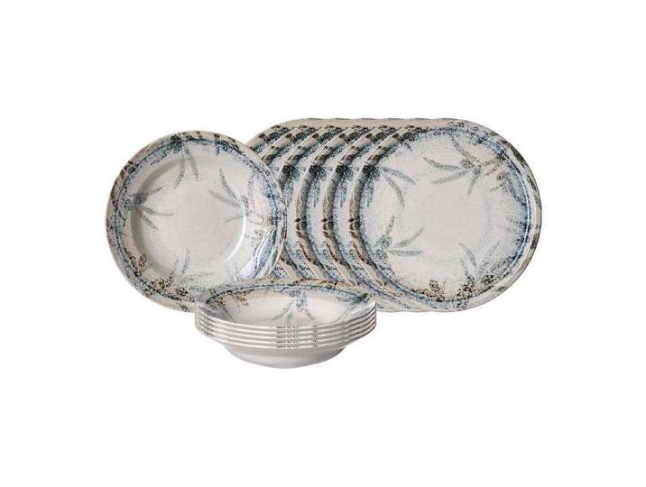 Ritzenhoff & Breker Tafelservice Todi Pizza- & Pasta-Set 12-tlg. (12-tlg), 6 Personen, Steinzeug