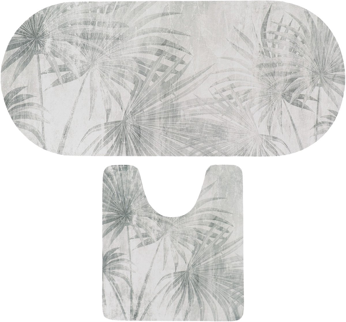 Tendance Urban Oasis badkamer matten set - Microfiber - Antislip - Toiletmat en badmat