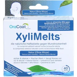 Xylimelts Hafttabletten (ohne Minze) Oracoat 40 ST