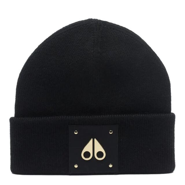 Moose Knuckles Logo icon beanie gold