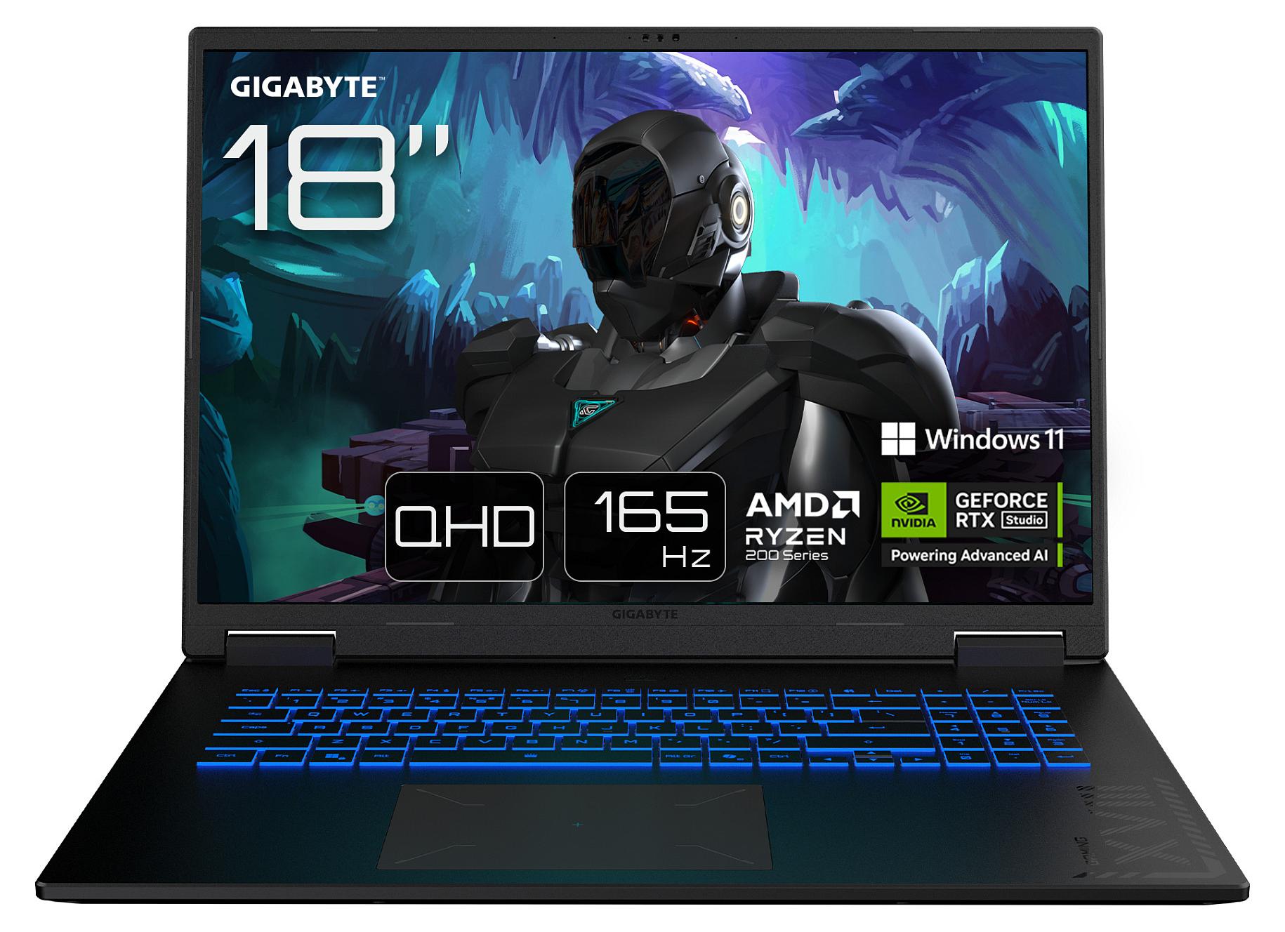 Gigabyte A18 3WH AMD Ryzen 7 260 Gaming Notebook 18" - Notebook - 3,8 GHz