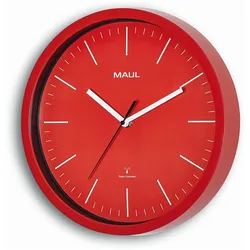 Maul, Wanduhr, Wanduhr MAULjump Ø 30.5 cm Rot (30.50 cm)