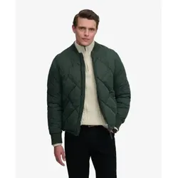 Superdry für Herren. M5012486A Grüne Diamond Quilt-Steppjacke (S), Lässig, Recyceltes Polyester