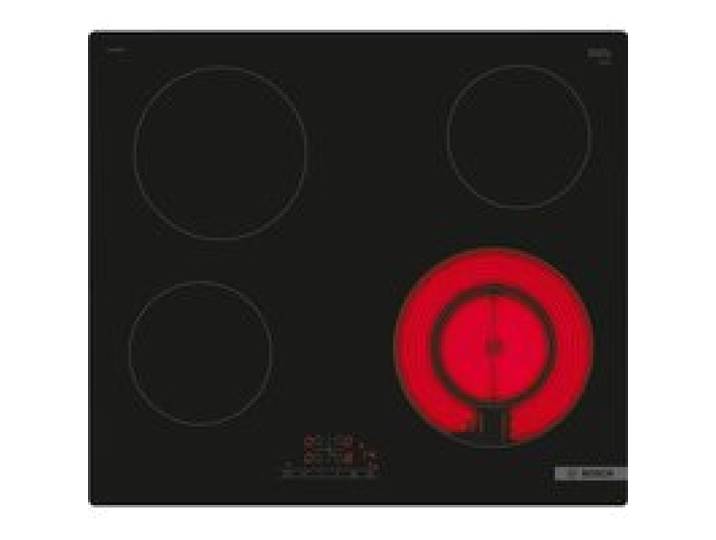 Table vitro 60cm BOSCH - PKF611BB8E - Commande à lavant - Sans cadre - Zone double - Noir