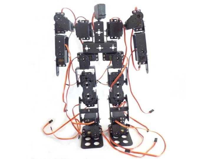 17 Dof Robot Robot de danse Robot de marche bipède pour l'enseignement Kit de bricolage Servo MG996/DS3218 Kit éducatif Robot Programmable humanoïde