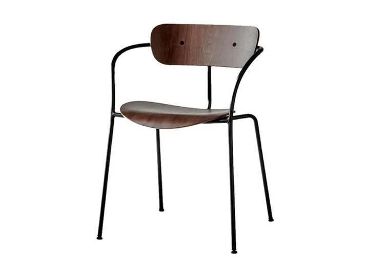 &Tradition Chaise Pavilion AV2 noyer laqué