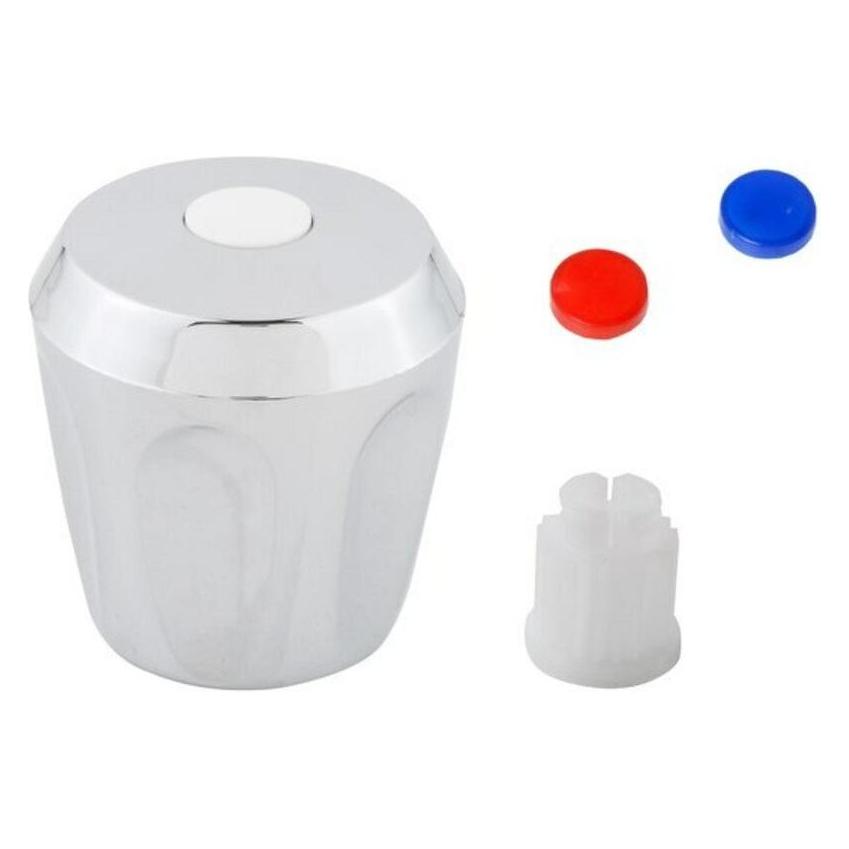 Magni Haubengriff, Chrom mit Rastbuchse, Markierung blau/rot/weiss (80158153)