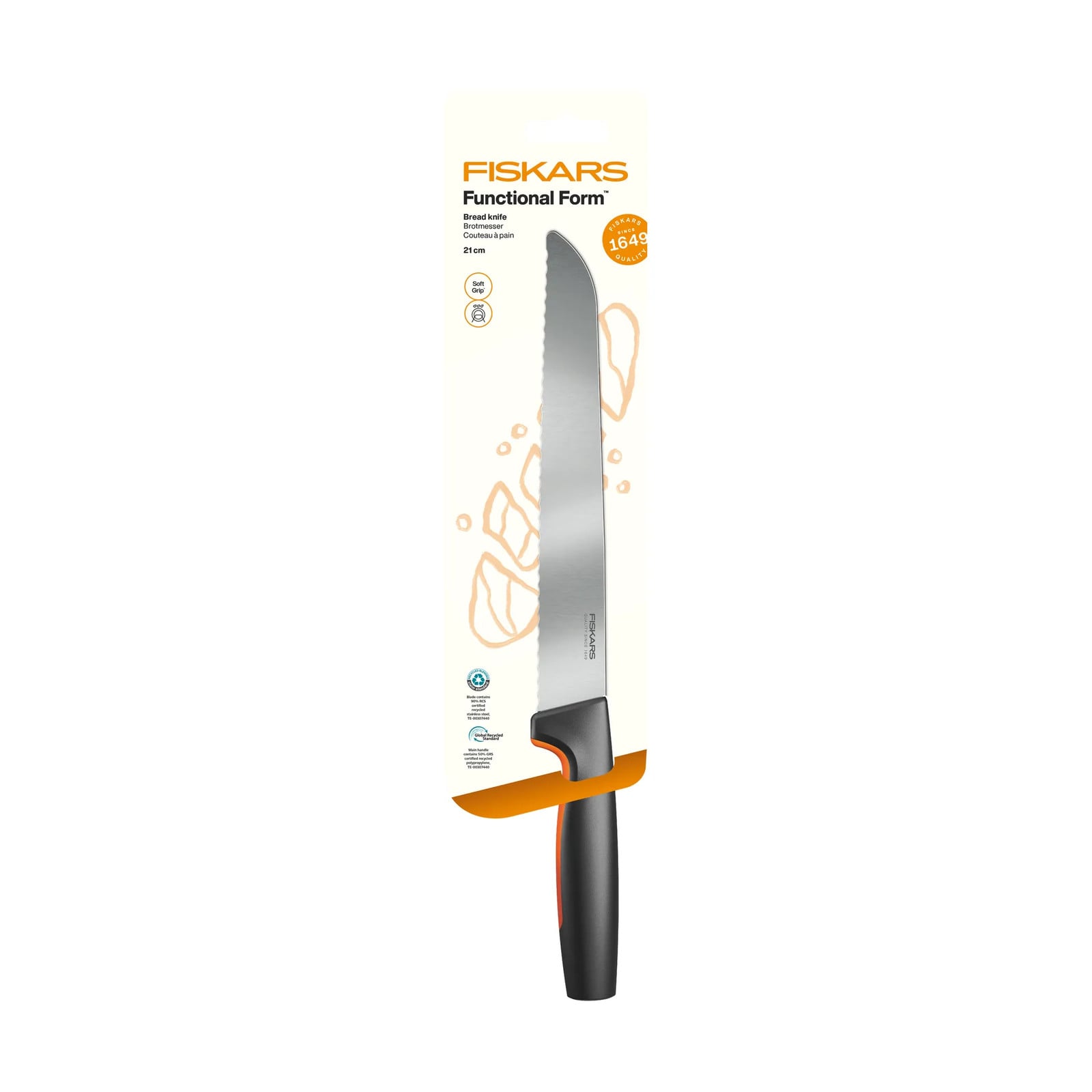 Fiskars Functional Form broodmes van roestvrij staal