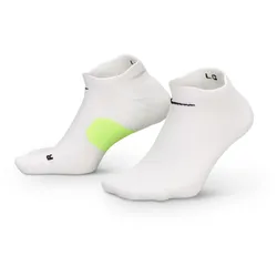 NIKE Fast Midweight No-Show Laufsocken 100 - white/volt/black 42-46