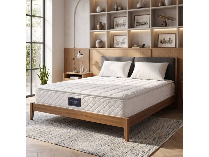 Matelas à Ressorts Ensachés 160x200x25cm - 7 Zones - H3 - Mousse à Froid - Housse Microfibre - Confort Suprême
