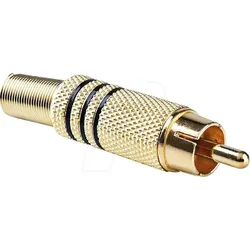 N CAGP24900BK - Cinchstecker, Farbcodierung schwarz, 10er Set