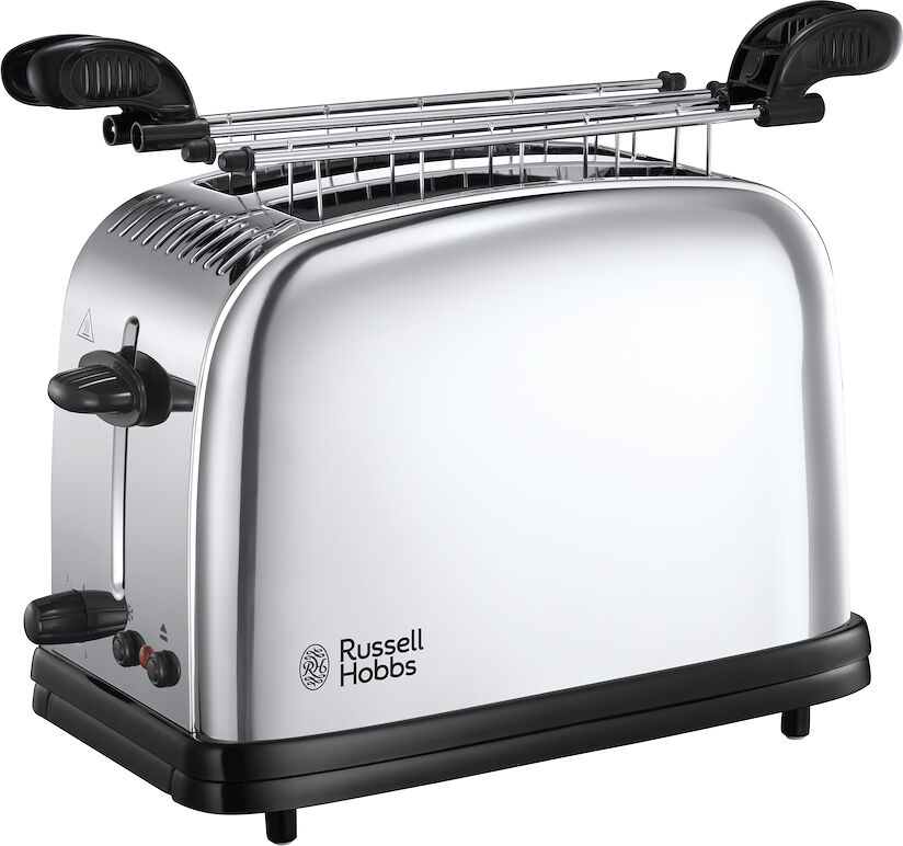 Russell Hobbs Tostapane 2Fette 1200W Acciaio Lucido Con Pinze