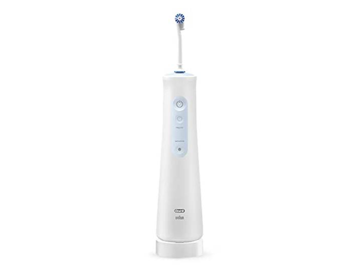 Oral-B Oxyjet Dental Hydro Pulser, 1 kop, met microbubbeltechnologie, diepe reiniging, regenereert het tandvlees, lithiumbatterij, cadeau-idee, wit
