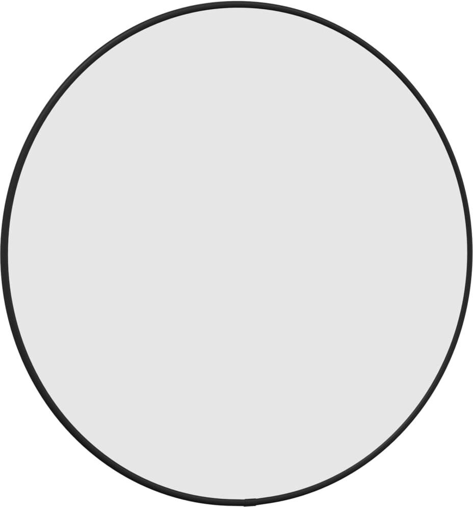 Fairmont Park Jenkintown Plastic Round Wall Mirror Black 50cm x 50cm
