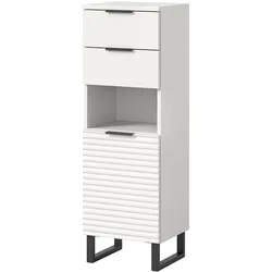 BADKOMMODE weiß 35 cm, Badschrank mit Soft-Close