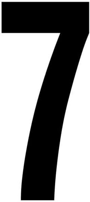 RZB Chiffre 7 noir 100mm 99222.013.7 (99222.013.7)